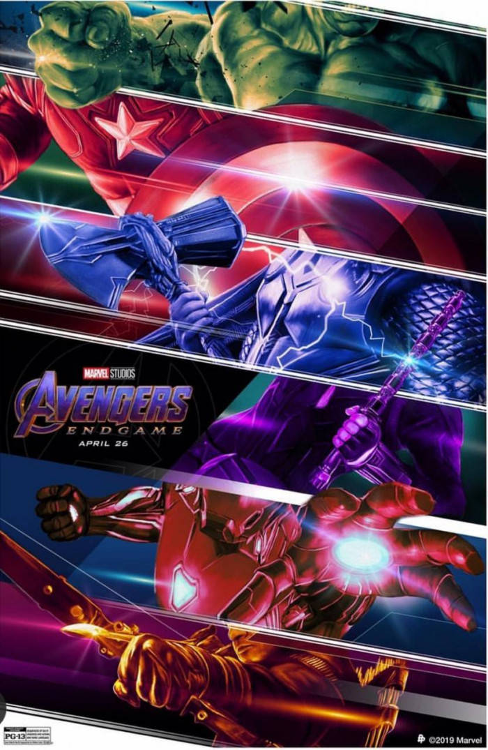Colorful Avengers Endgame Marvel Aesthetic Background