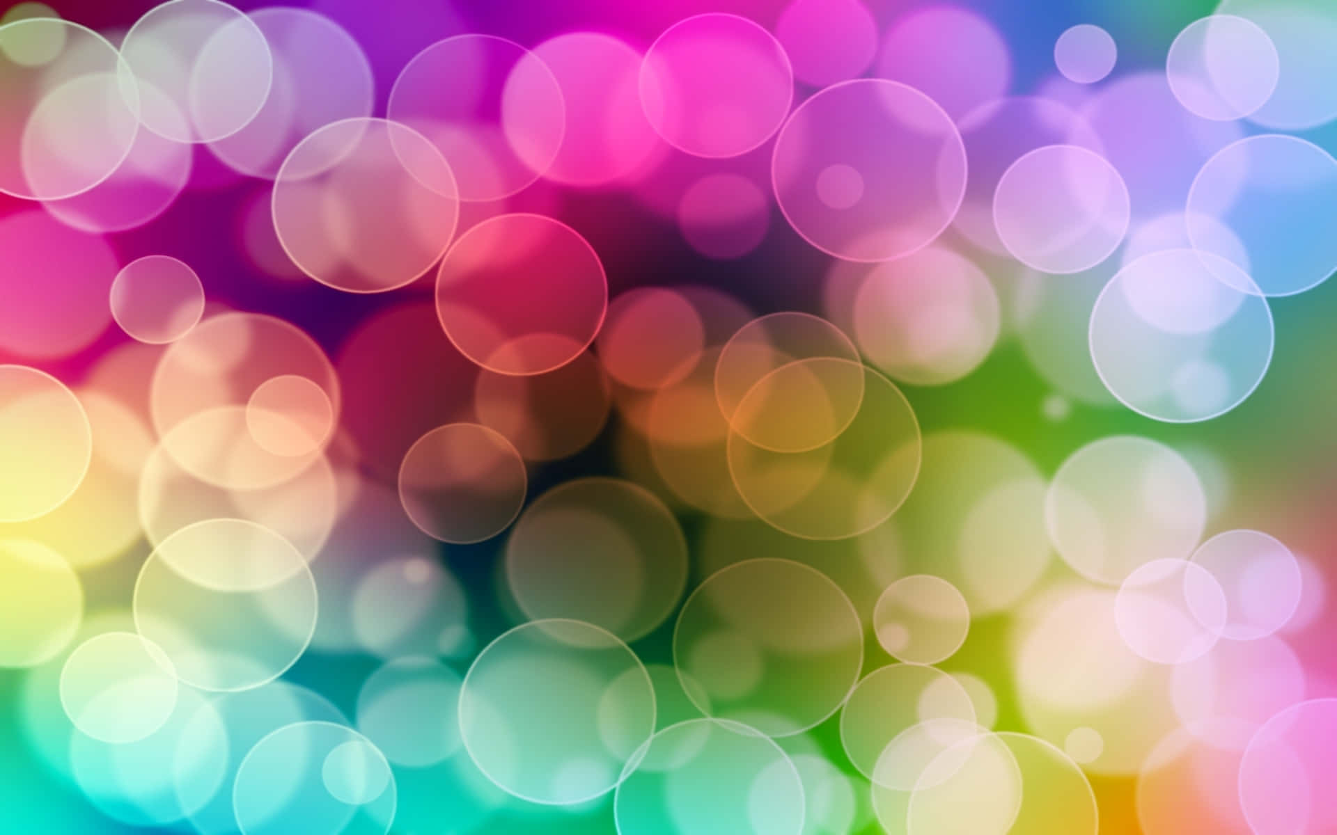 colorful bokeh background with colorful circles