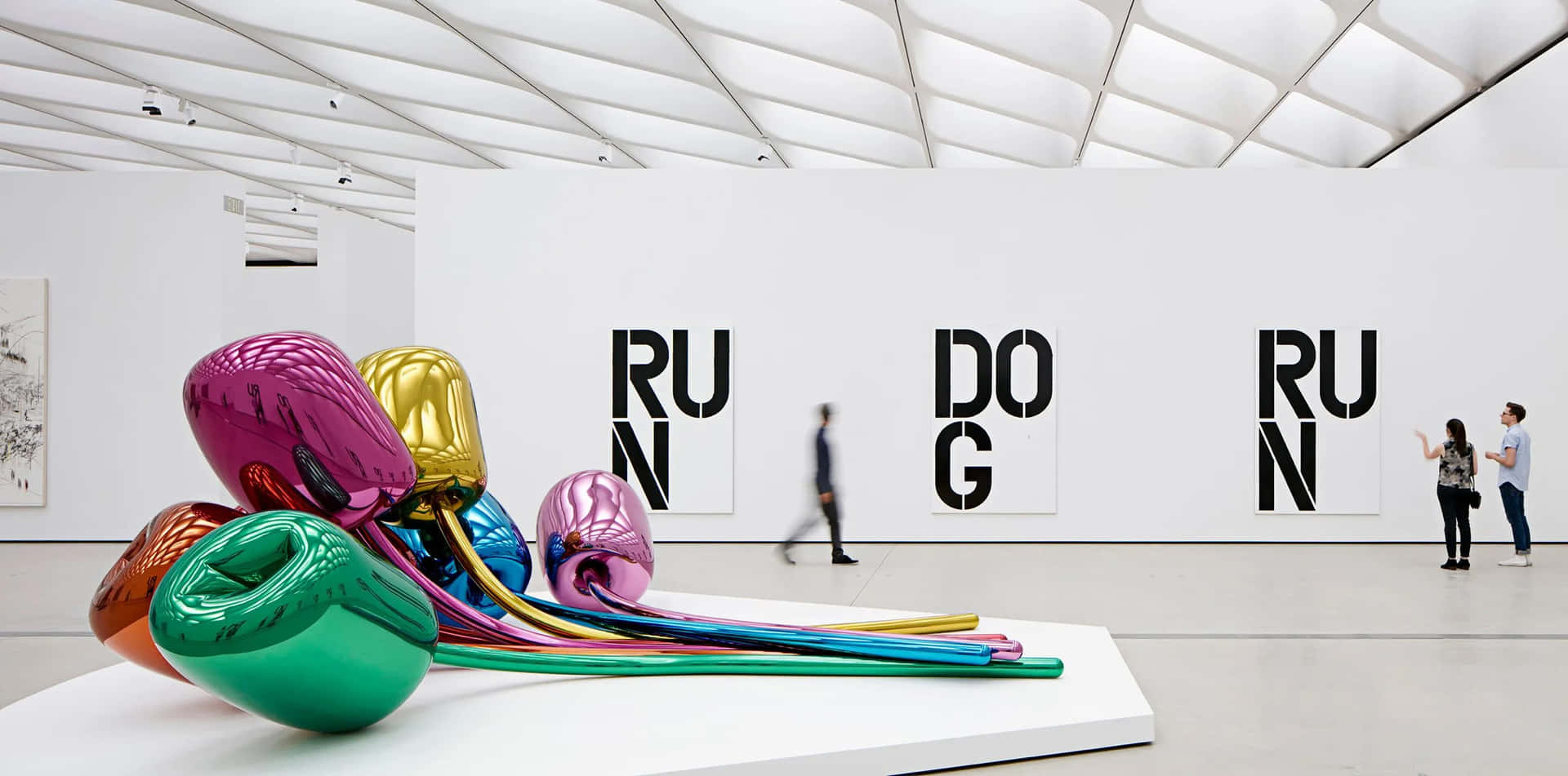 Colorful Balloon Exhibitat The Broad Museum Wallpaper