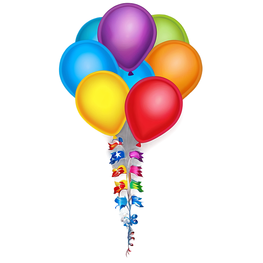 Download Colorful Balloons Png Mxk63 | Wallpapers.com