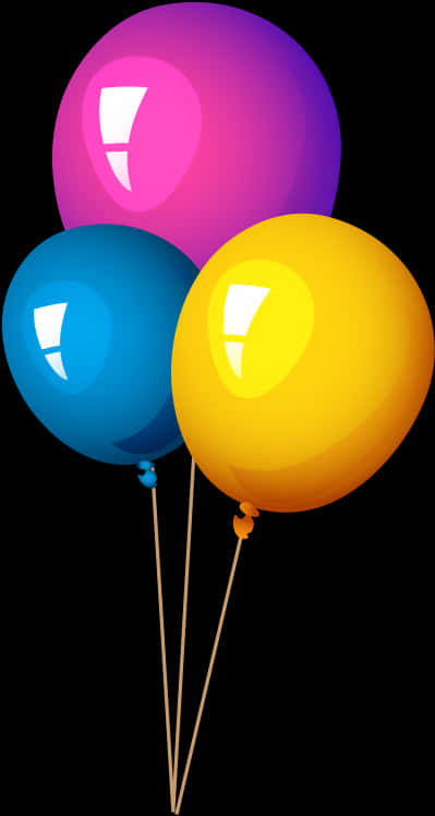 Colorful Balloons Transparent Background PNG