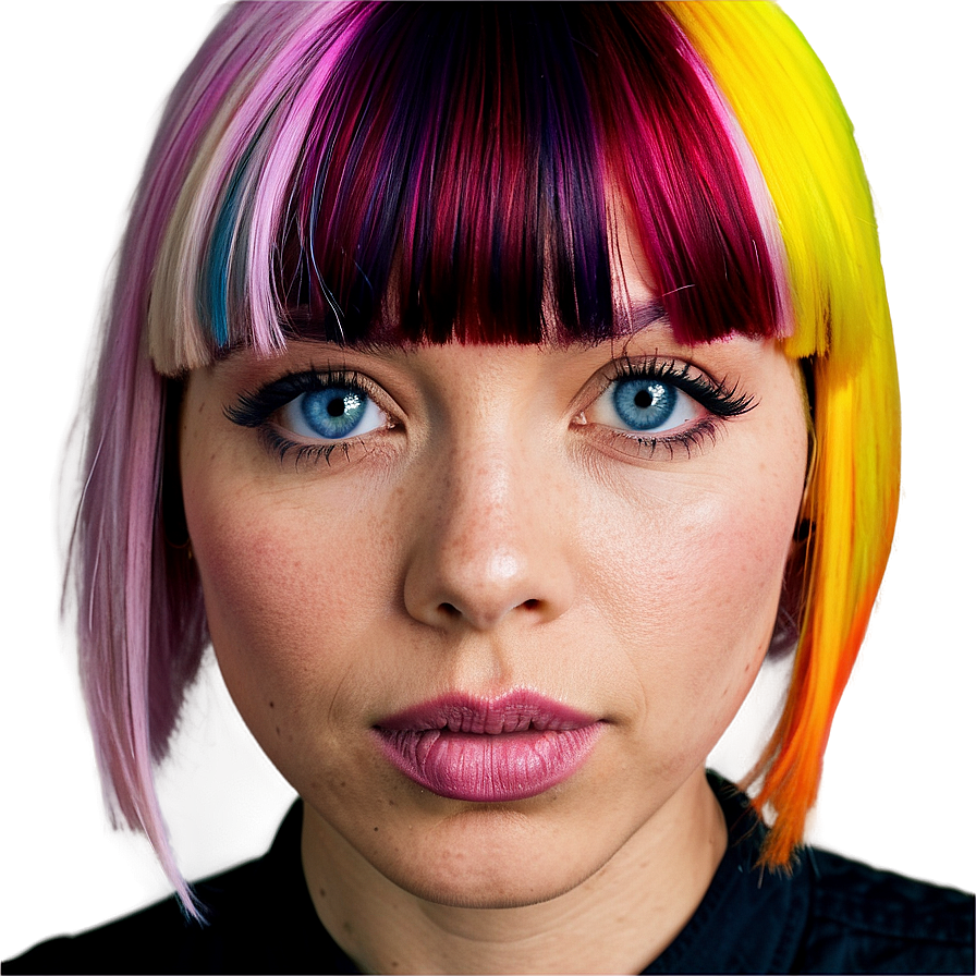Colorful Bangs Trends Png 94 PNG