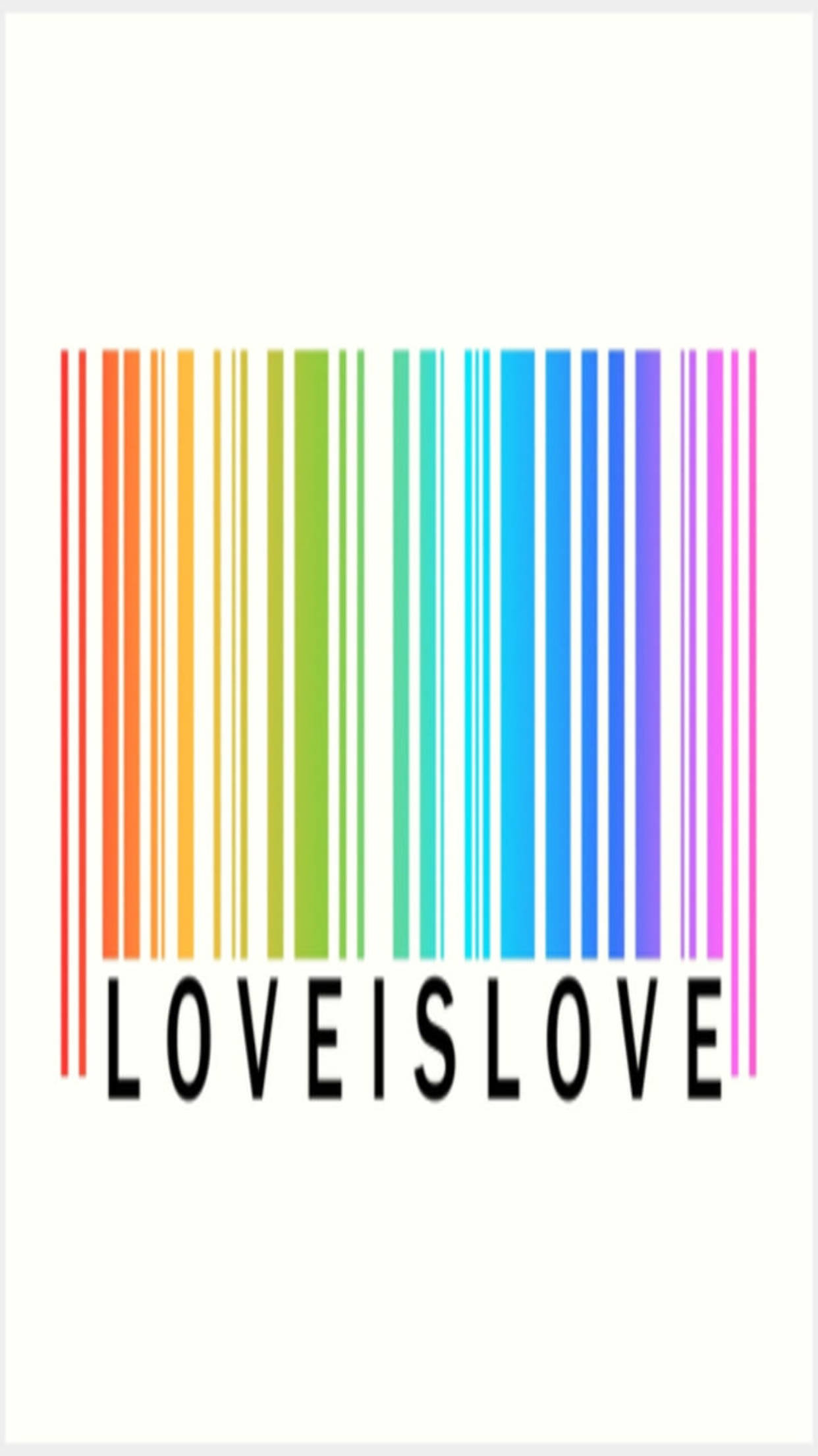 Colorful Barcode Lgbt Phone Wallpaper
