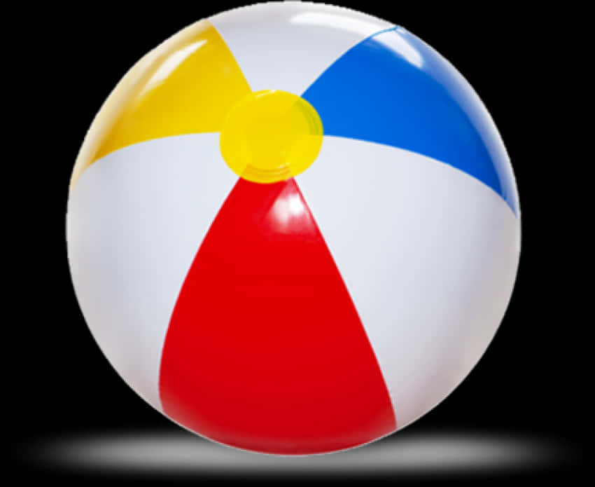 Colorful Beach Ball Isolated PNG