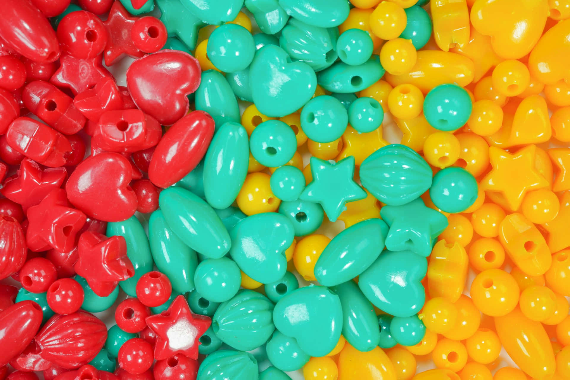 Colorful Beads Assortment Wallpaper