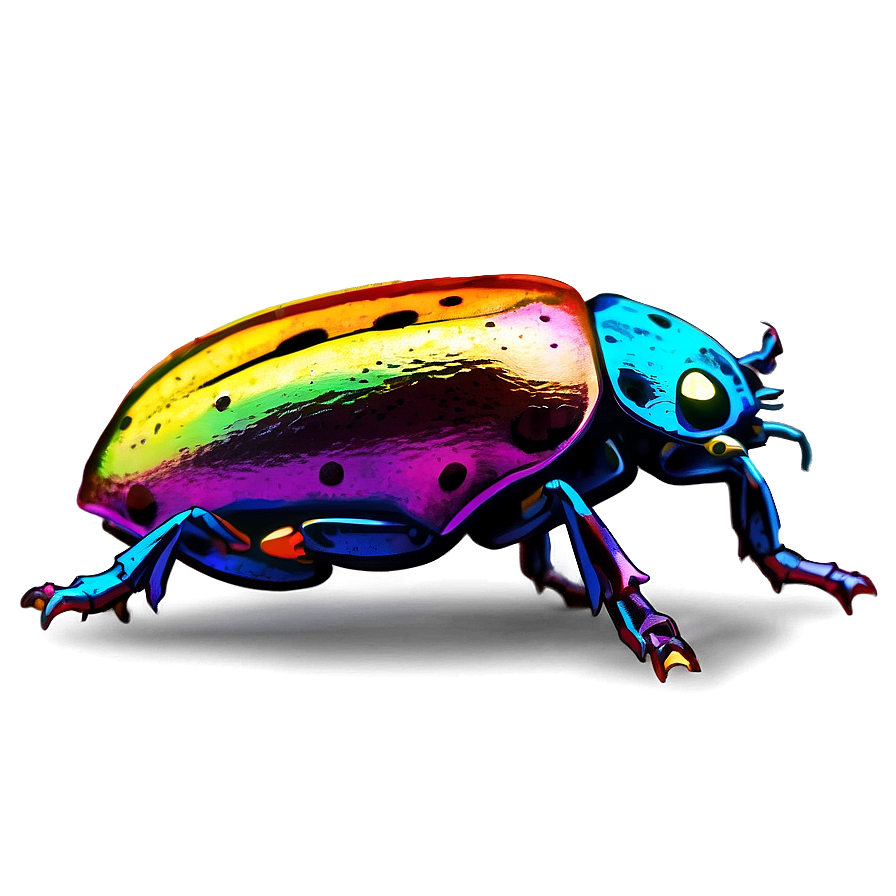 Colorful Beetle Artwork Png 6 PNG