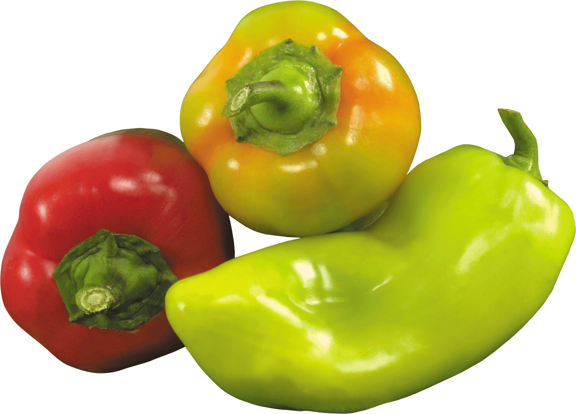 Colorful Bell Peppers Assortment PNG