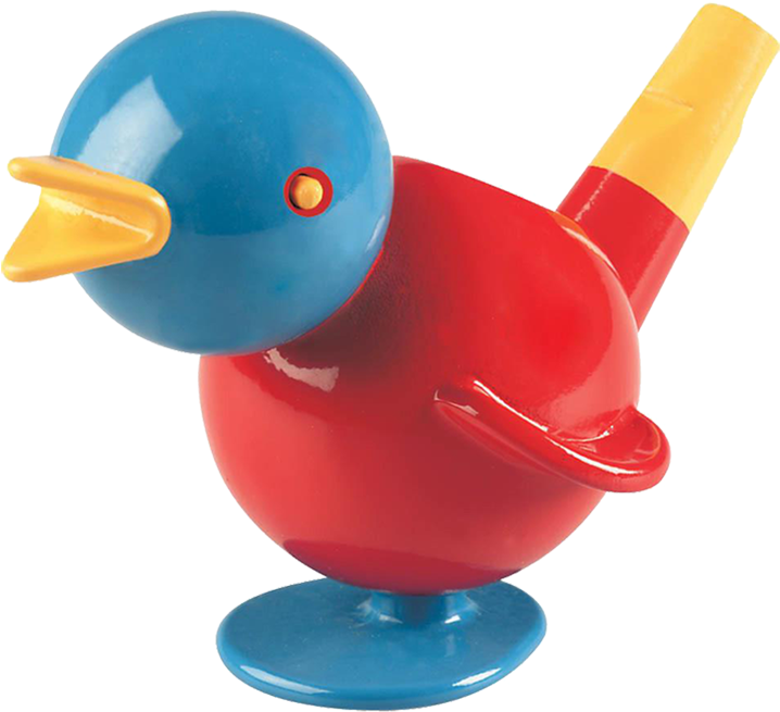 Colorful Bird Whistle Toy PNG