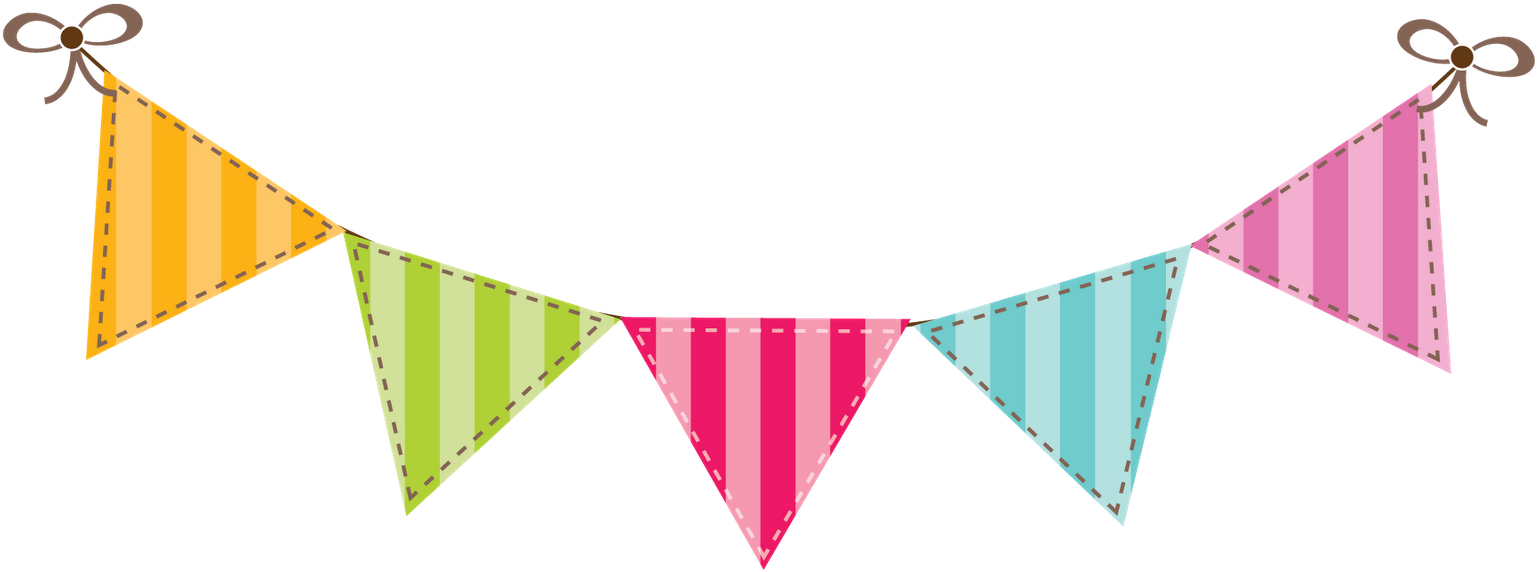 Colorful Birthday Banner Decoration PNG