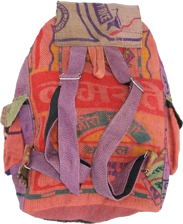 Colorful Bohemian Backpack PNG