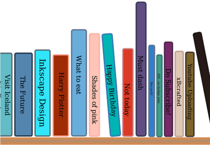 Colorful Book Spine Clipart PNG