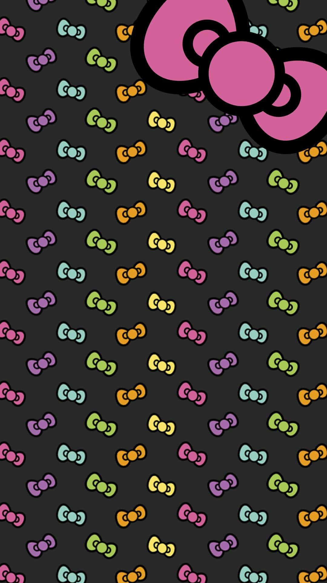 Colorful Bow Pattern Wallpaper Wallpaper