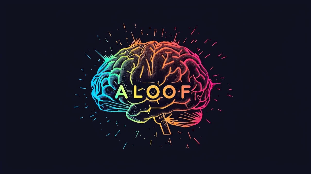 Colorful Brain Aloof Concept Wallpaper