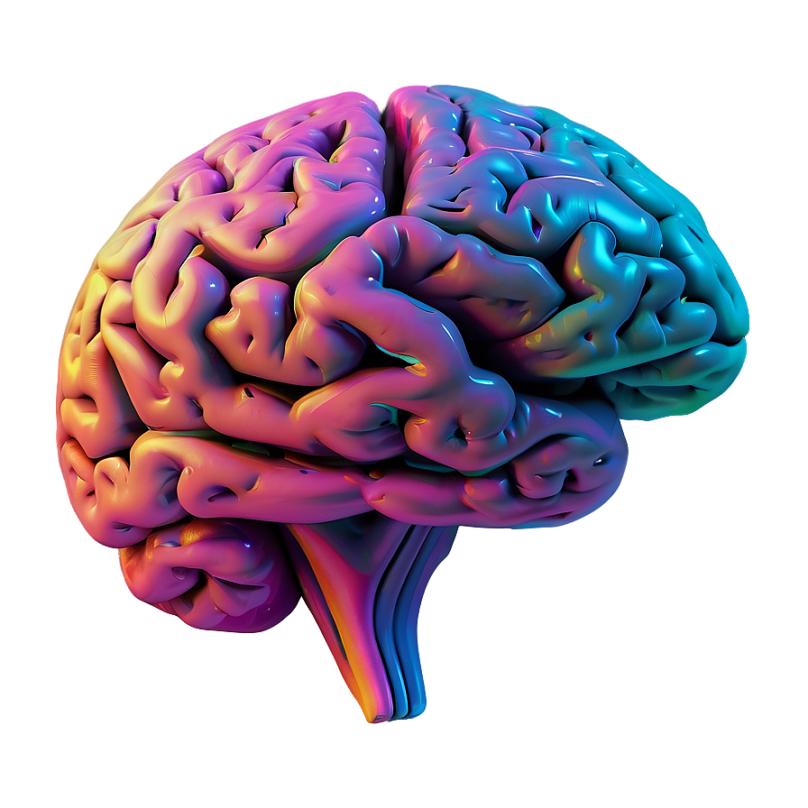 Colorful Brain Art Png 15 PNG