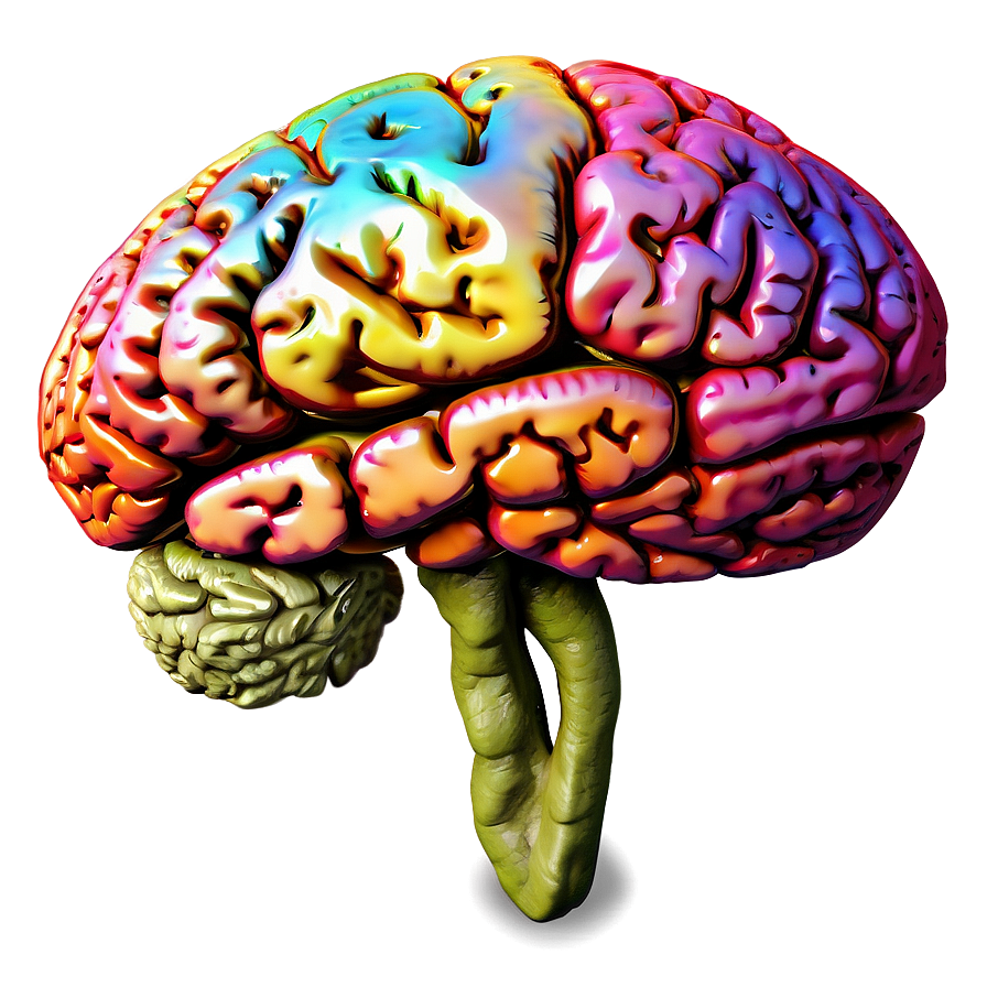 Colorful Brain Art Png Ejp PNG