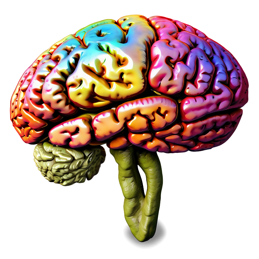 Download Colorful Brain Art Png Ejp | Wallpapers.com