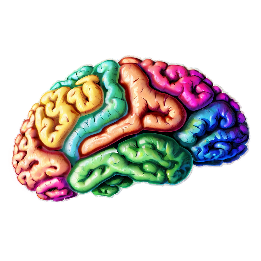 Download Colorful Brain Art Png Yjy | Wallpapers.com