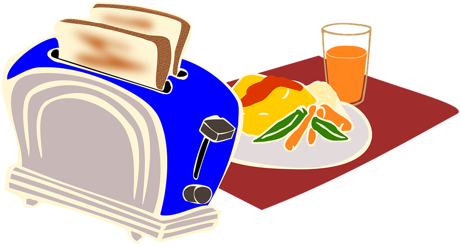 Colorful Breakfast Setup PNG