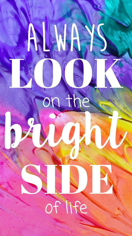 Colorful Bright Side Quote Wallpaper