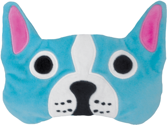Colorful Bulldog Face Cushion.png PNG