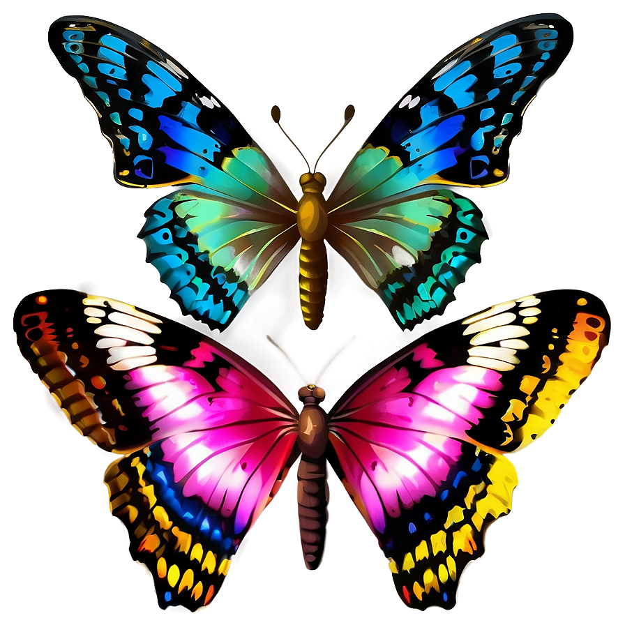 Download Colorful Butterflies Png 05232024