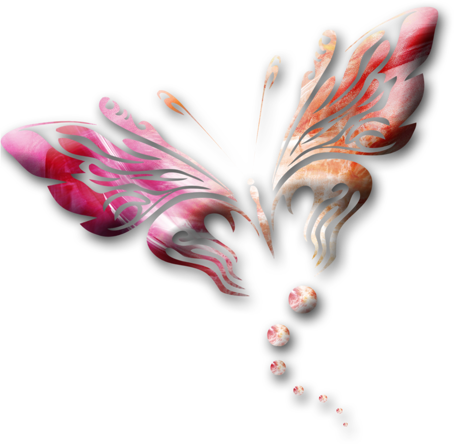 Colorful Butterfly Artwork PNG