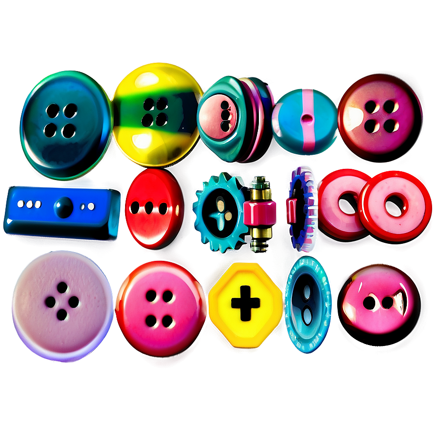 Colorful Button Collection Png Ypm24 PNG