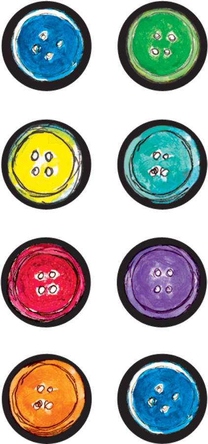 Colorful Buttons Illustration Pete The Cat PNG