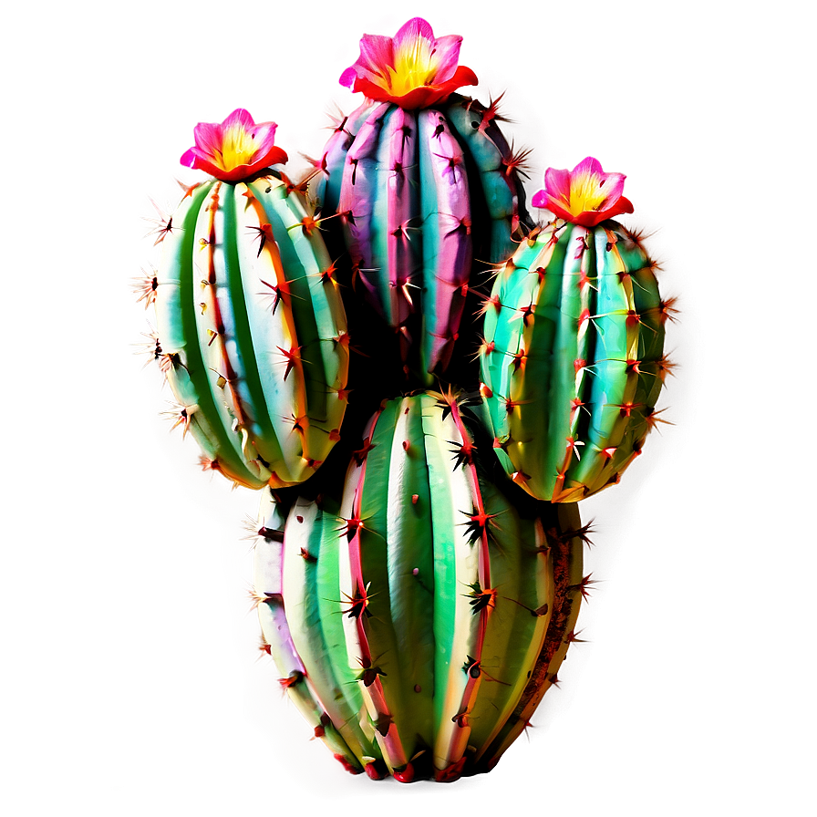 Colorful Cactus Png 25 PNG