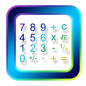 Colorful Calculator App Icon PNG
