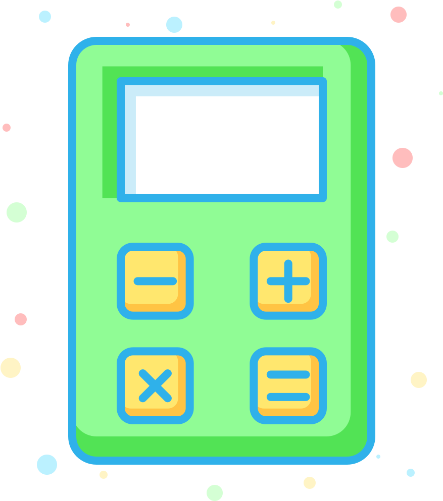 Colorful Calculator Icon PNG