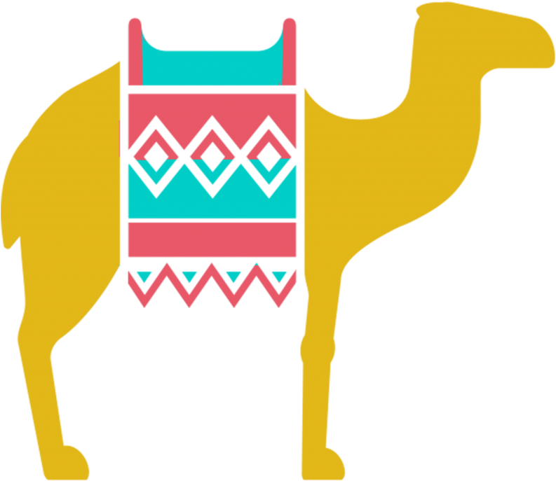 Colorful Camel Illustration.png PNG