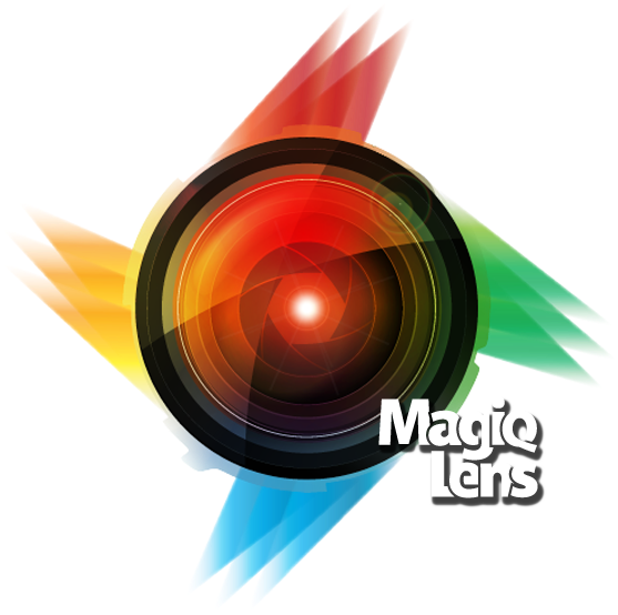Colorful Camera Lens Graphic PNG