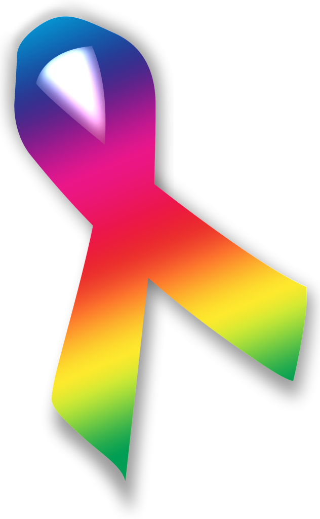 Colorful Cancer Awareness Ribbon PNG