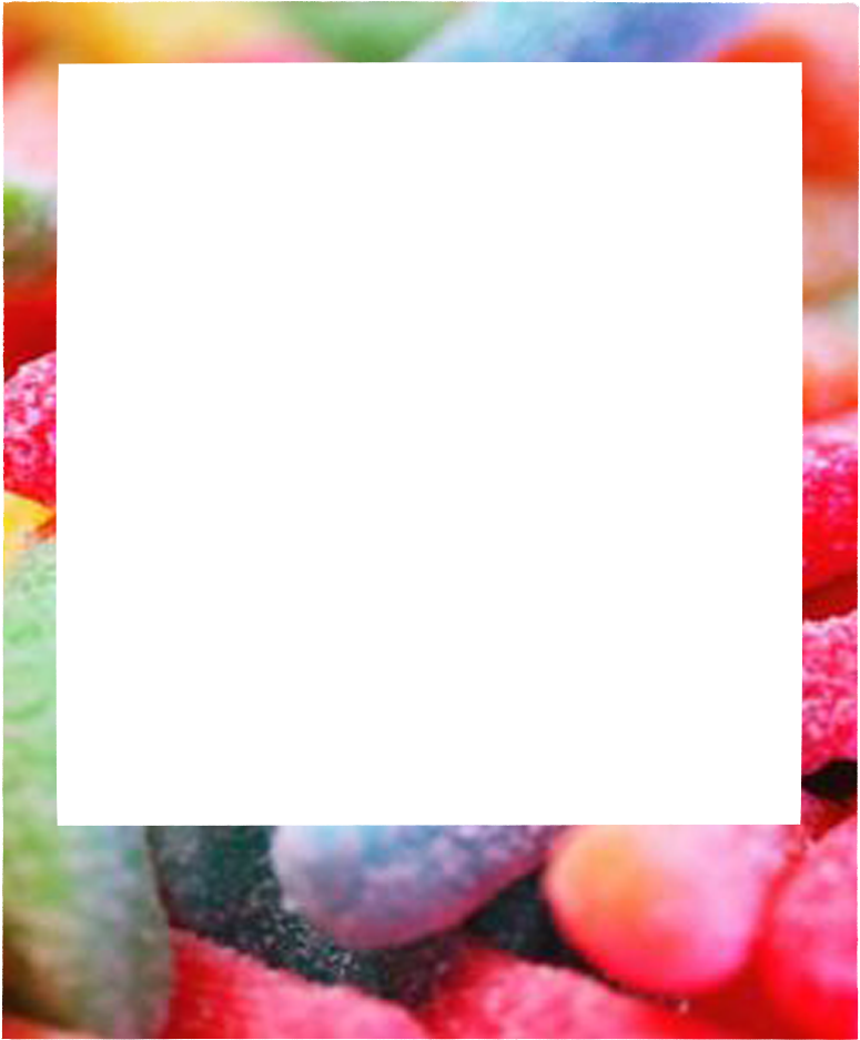 Colorful Candies Tumblr Border PNG