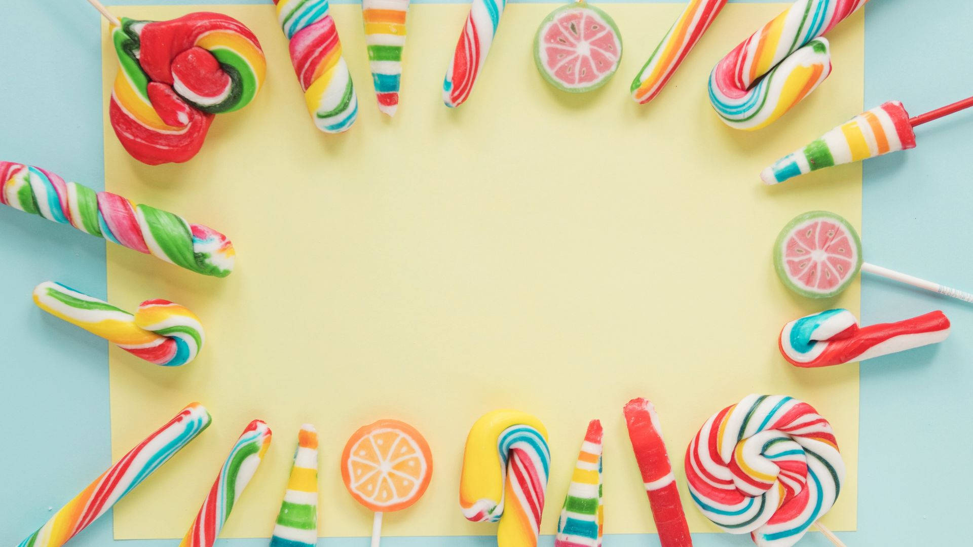 Colorful Candy Canes Wallpaper