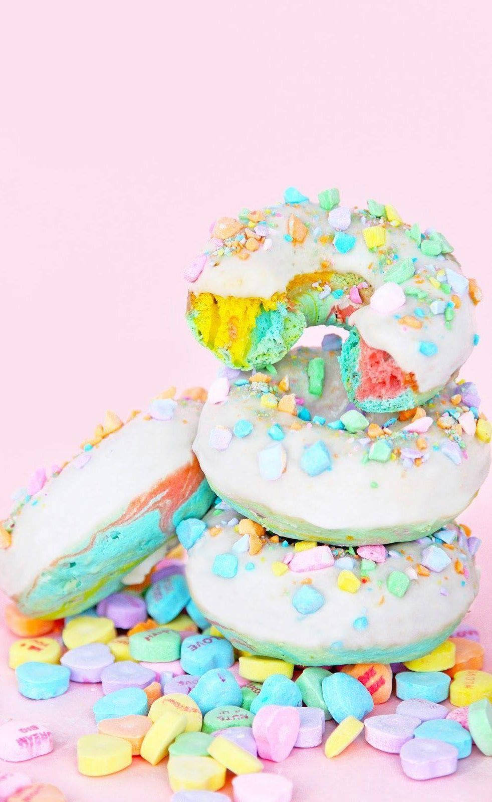 Colorful Candy Cookie Iphone Wallpaper
