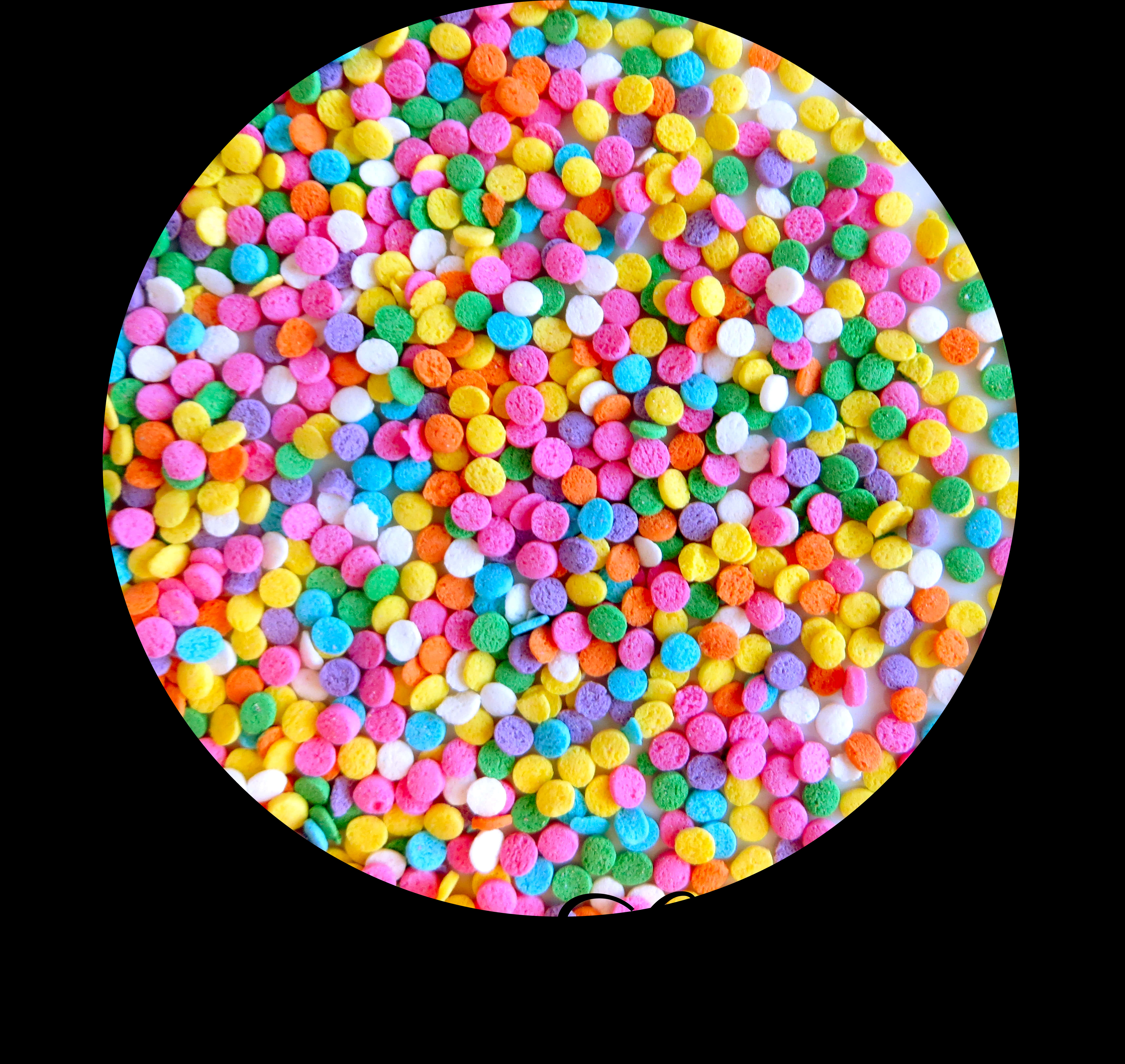 Colorful Candy Sprinkles Texture PNG