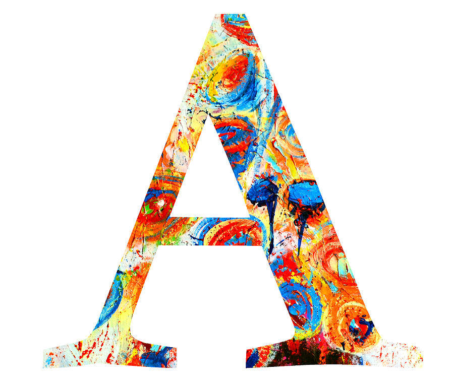Colorful Capital Alphabet Letter A Picture