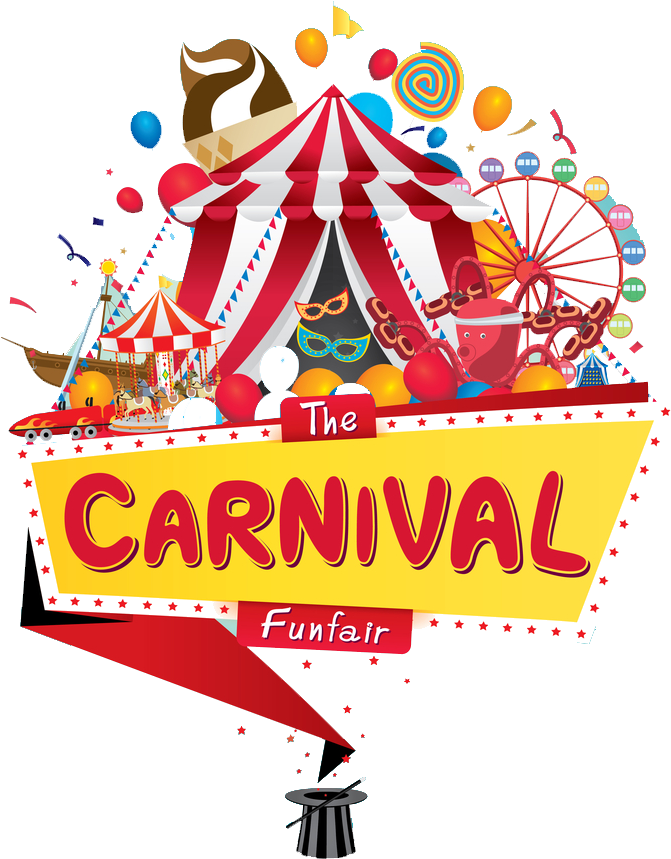 Colorful Carnival Funfair Graphic PNG