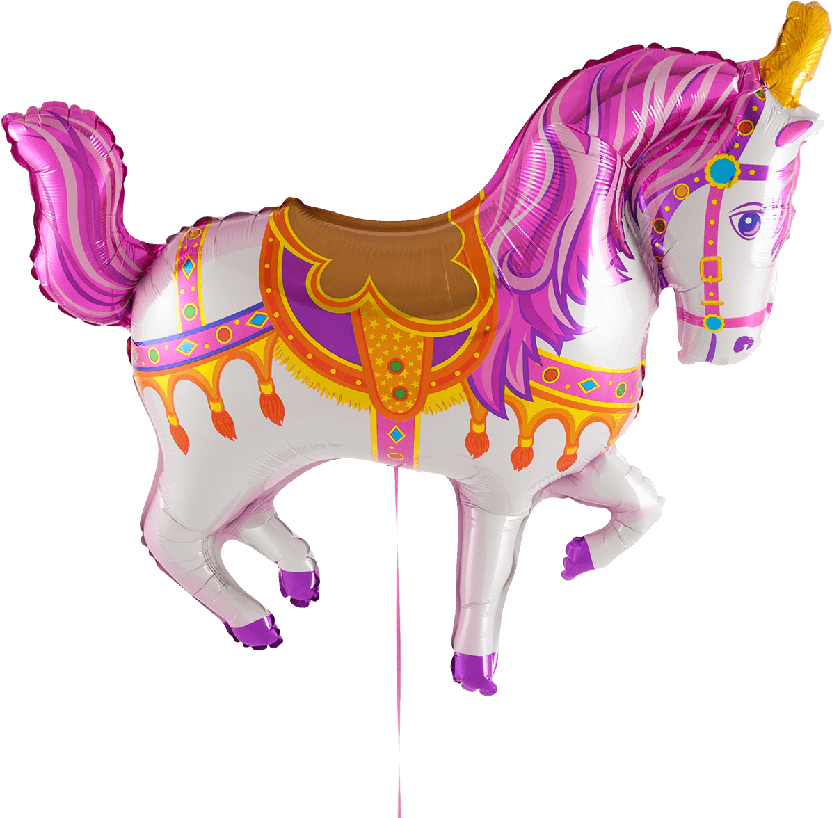 Download Colorful Carousel Horse Balloon | Wallpapers.com