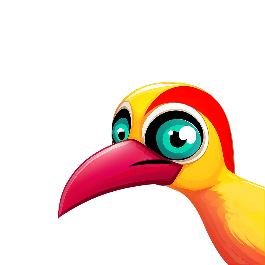 Colorful Cartoon Bird Png 06202024 PNG