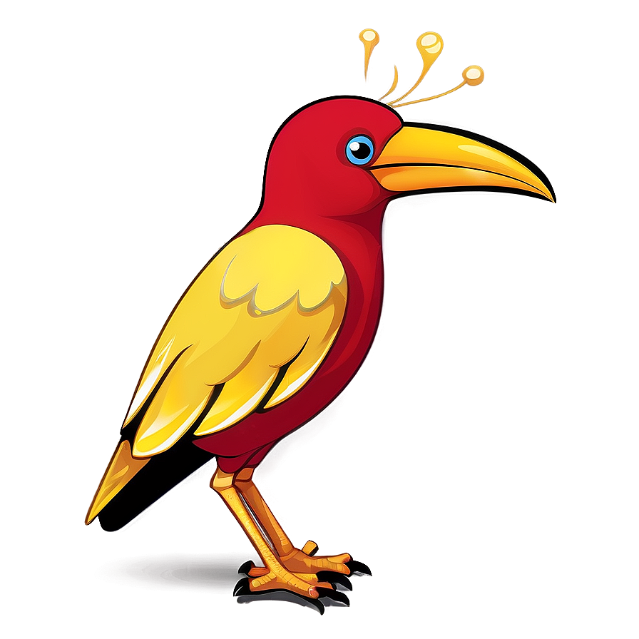 Colorful Cartoon Bird Png Vlf46 PNG