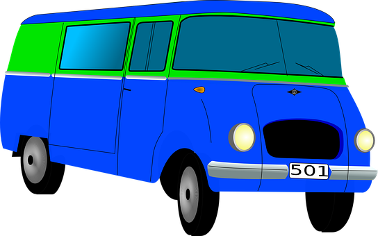 Colorful Cartoon Bus501 PNG