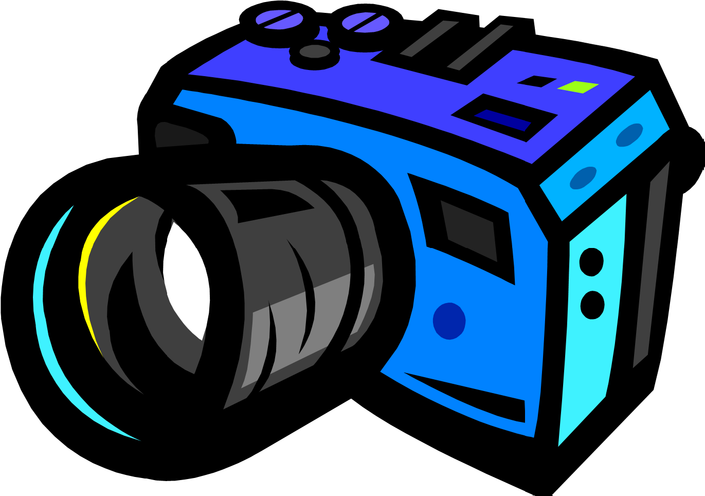 Colorful Cartoon Camera PNG