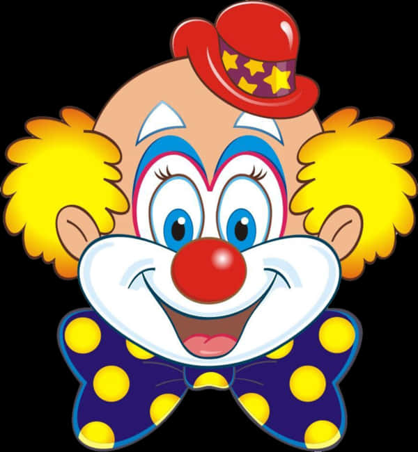 Colorful Cartoon Clown Face PNG