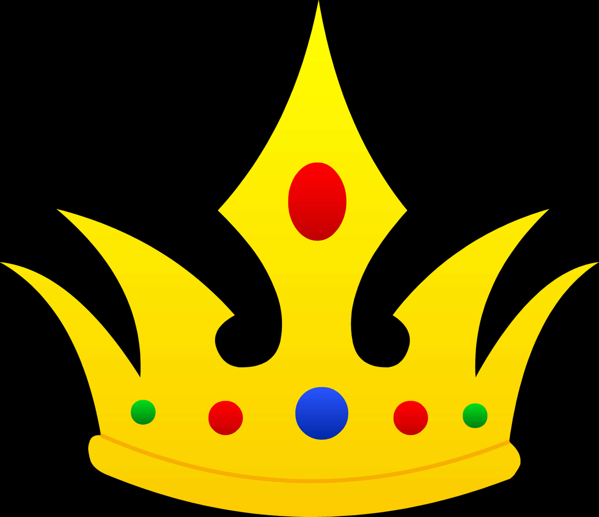 Colorful Cartoon Crown PNG
