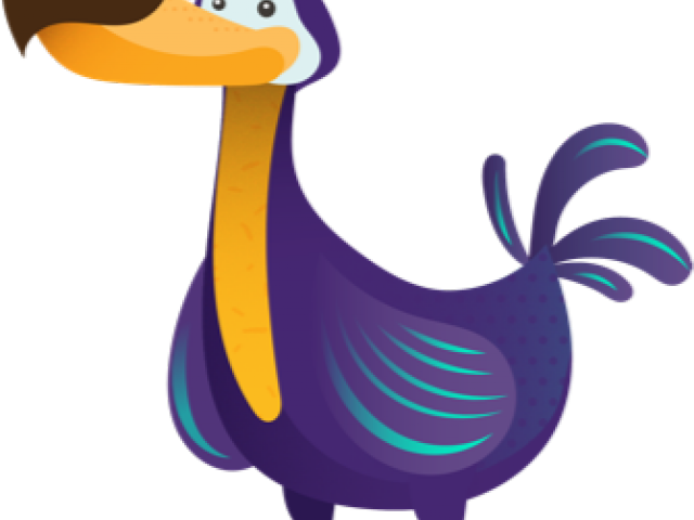 Colorful Cartoon Dodo Bird PNG