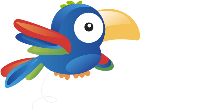 Colorful Cartoon Dodo Bird Logo PNG