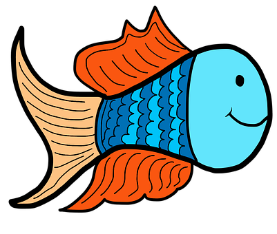 Colorful Cartoon Fish PNG